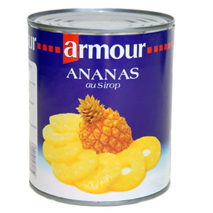 Ananas Thaïlande au sirop Armour conserve 6x3063g