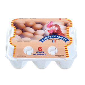 63g+ Oeufs France Extra x 6